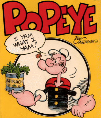 popeye and spinach
